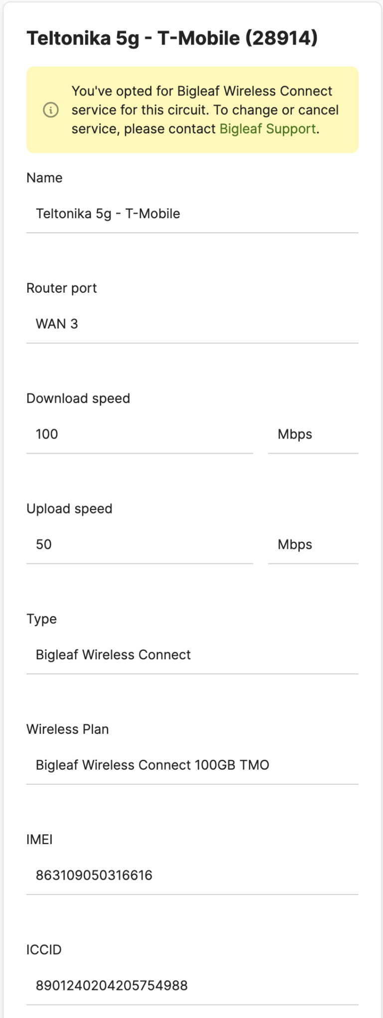 Spring Wireless Connect Wireless Connect - Bigleaf