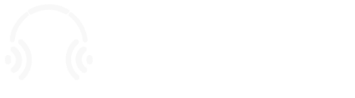 White Go Beyond the Connection podcast logo with microphone wearing headphones