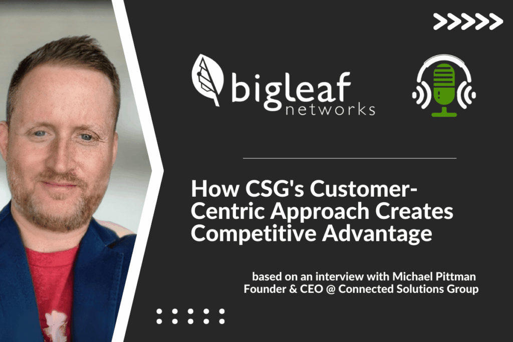 Michael Pittman explaining customer-centric telecom strategy