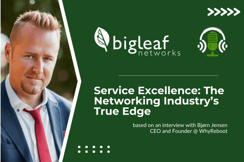 Bjørn Jensen discussing service excellence and network reliability