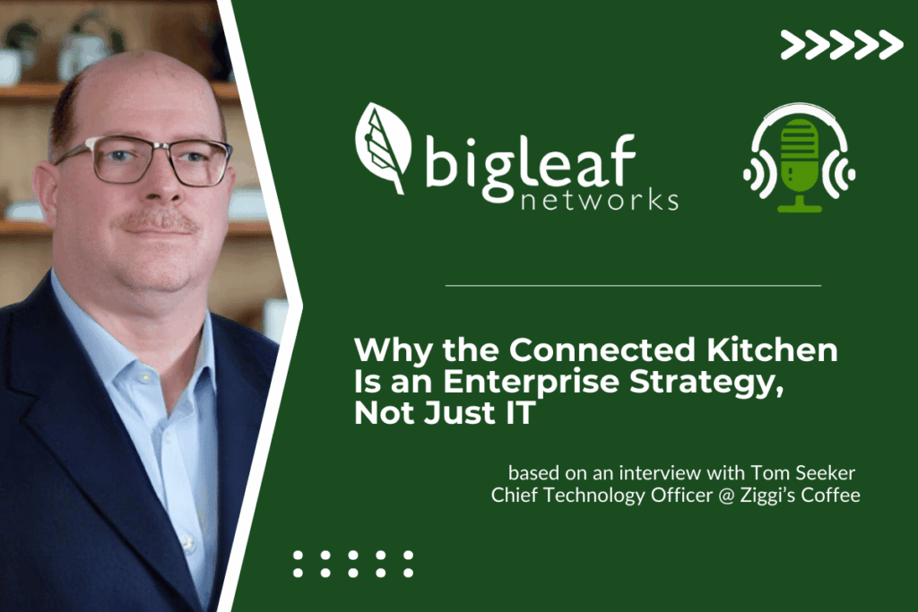 Blog header image featuring Tom Seeker for an article on connected kitchen enterprise strategy and unified restaurant systems